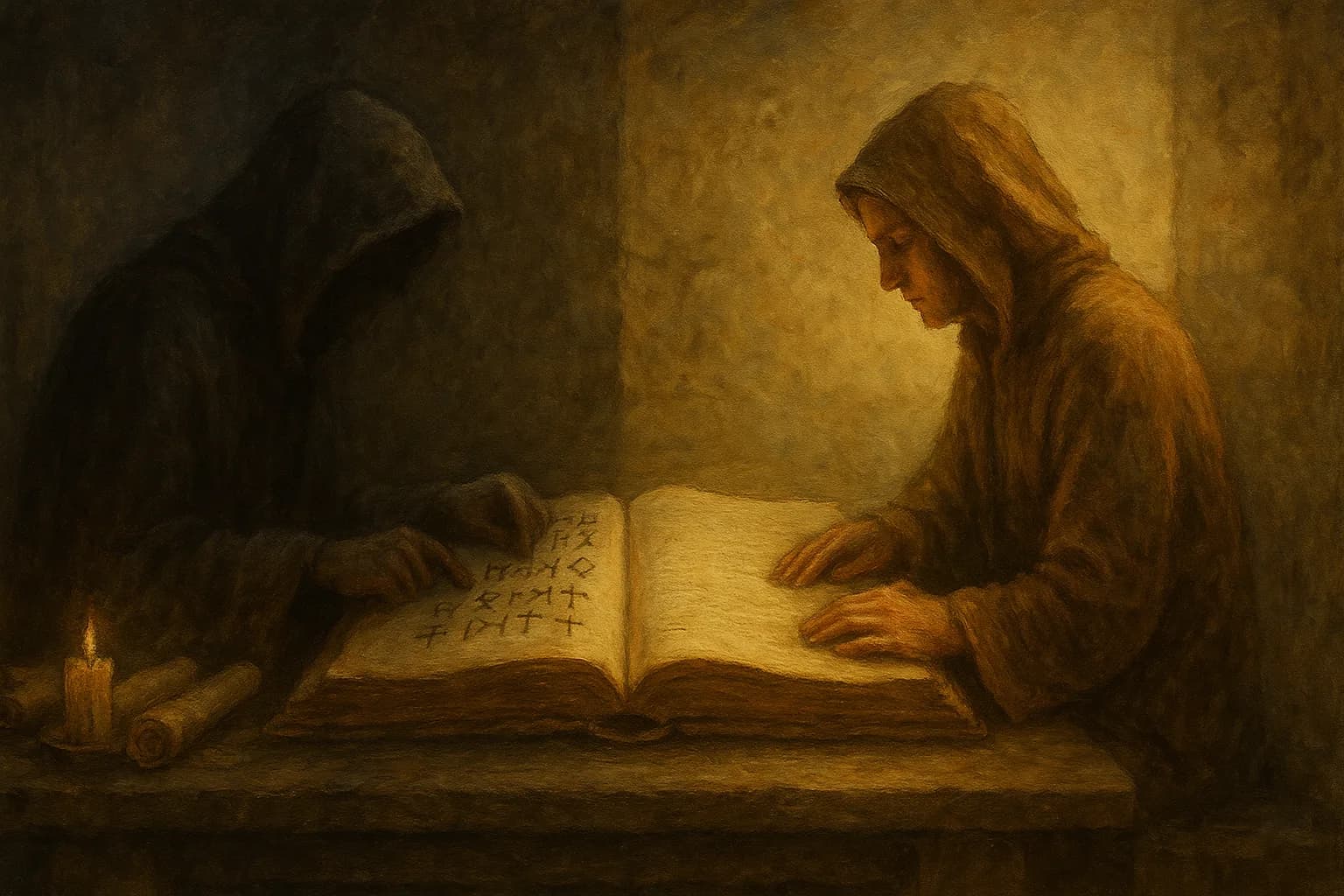 Eisegesis vs exegesis illustration for Protos Bible study guide