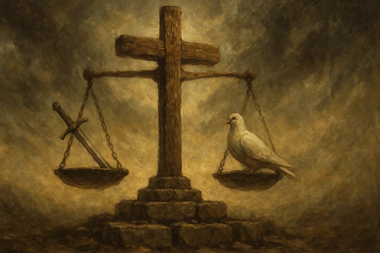 Gospel Equilibrium illustration for Protos Bible study guide
