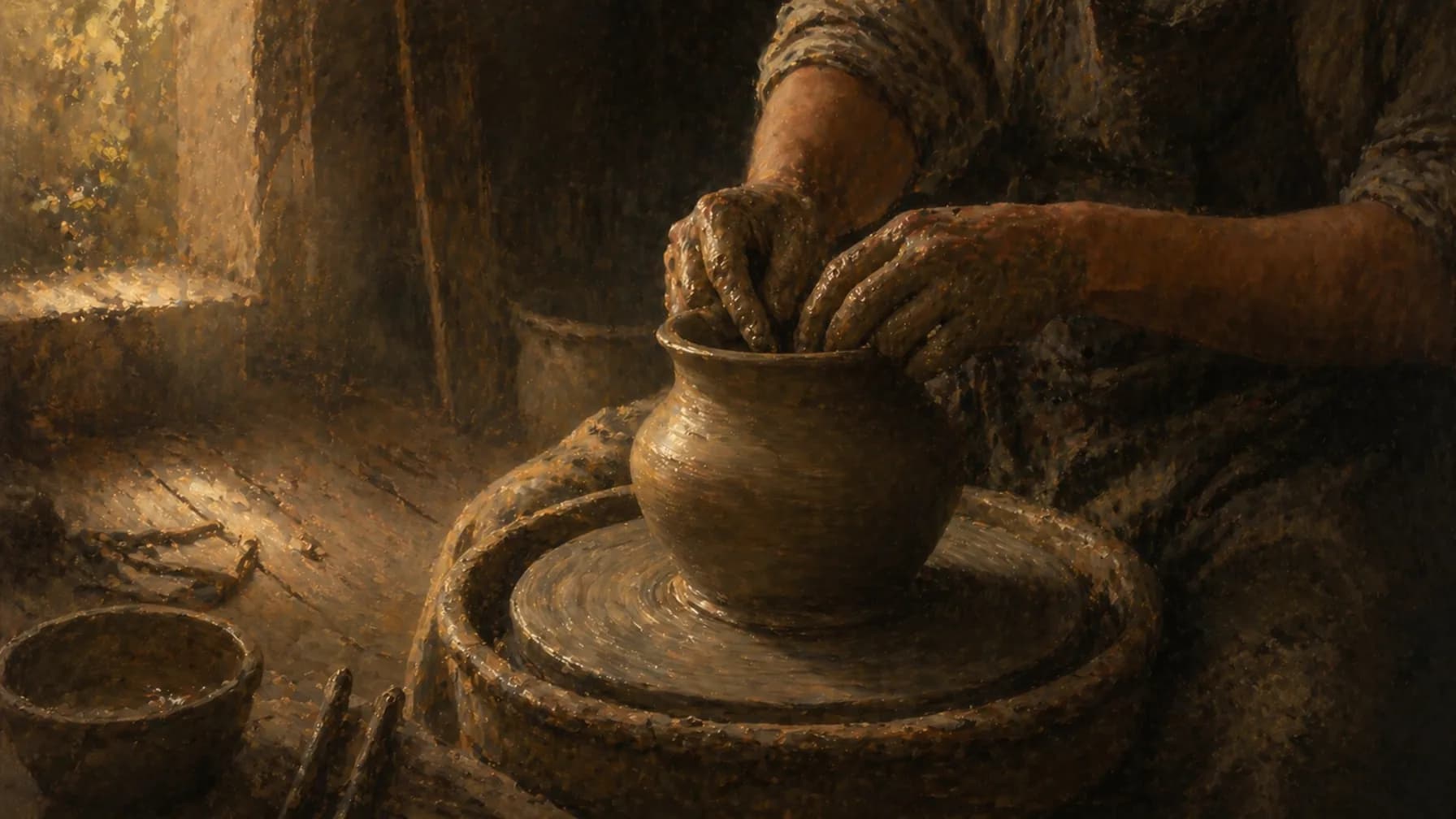 Made in His Image illustration for Protos Bible study guide