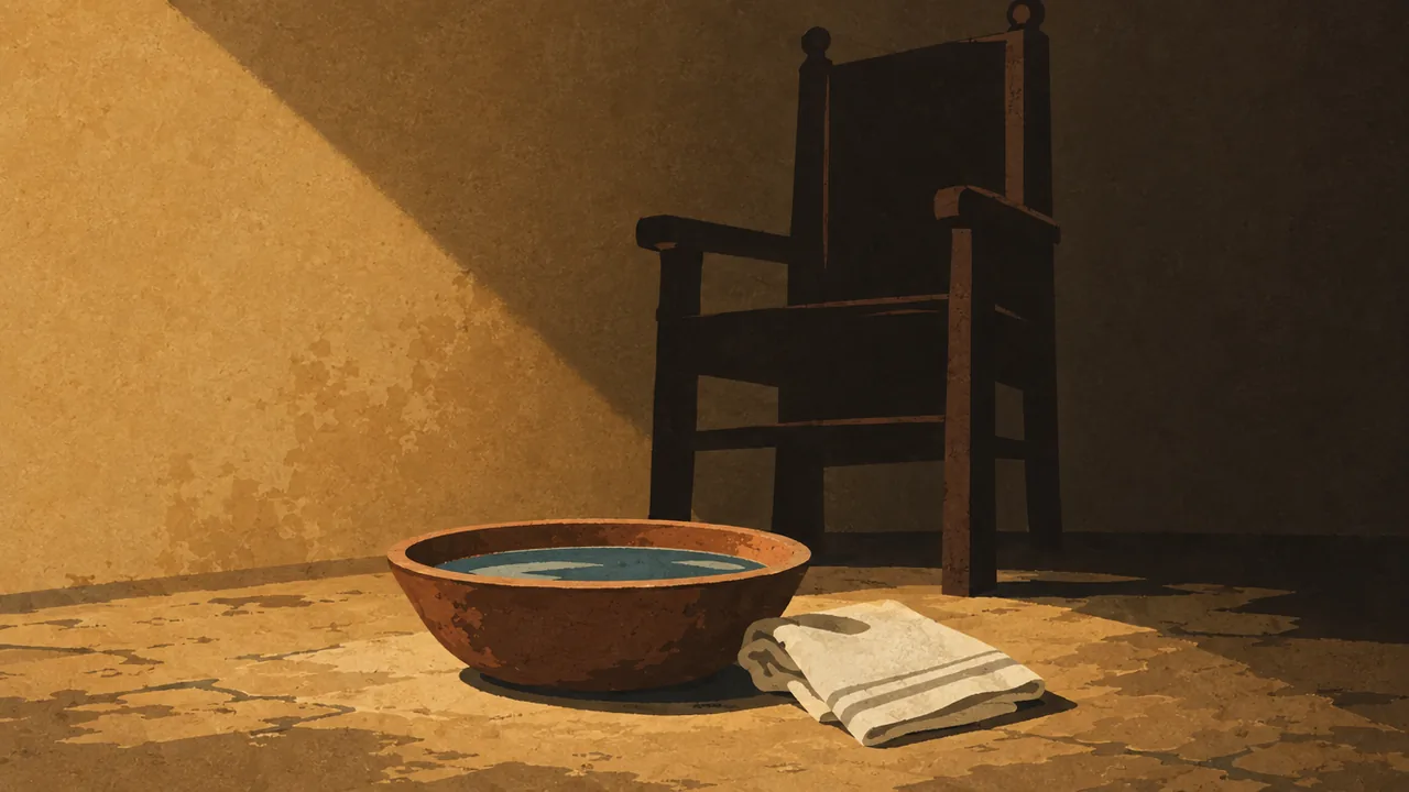 Greatness Through Service, an editorial illustration for the Teachings of Jesus course