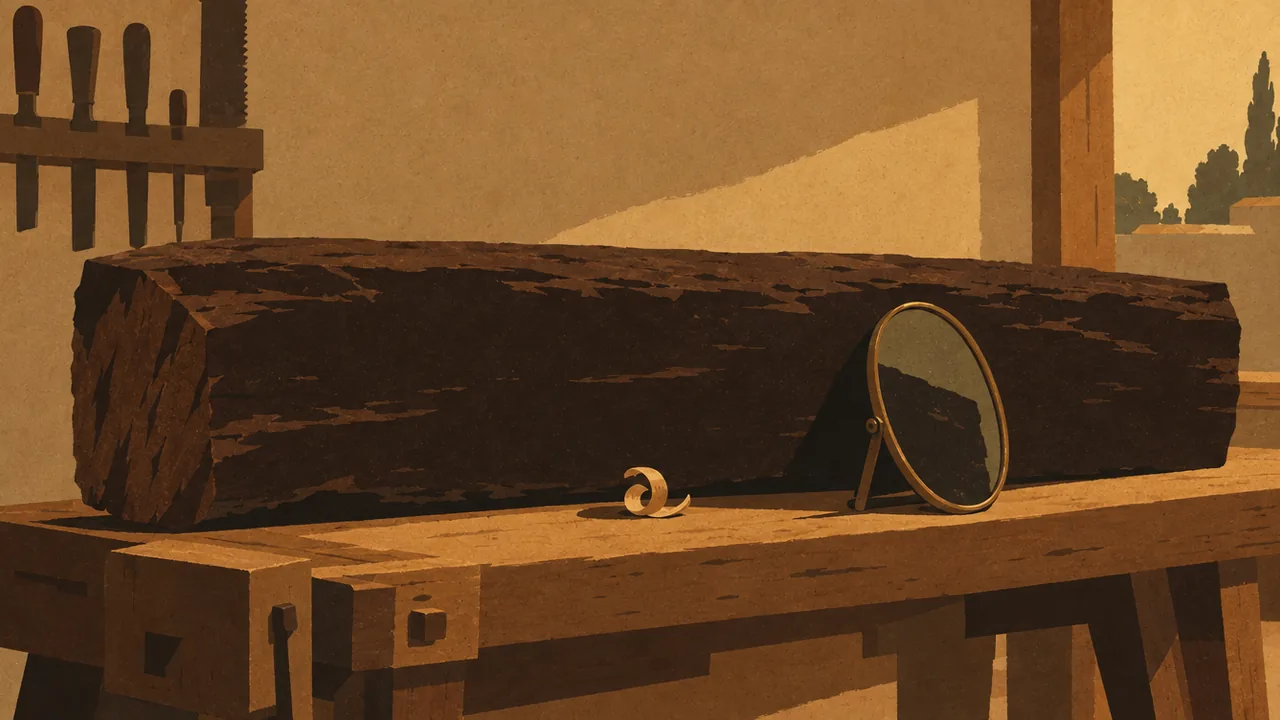 Judging With Humility, an editorial illustration for the Teachings of Jesus course