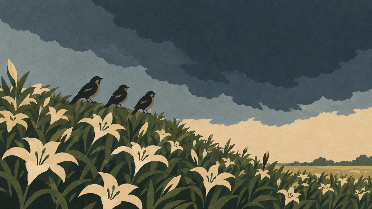 Worry and Trust, an editorial illustration for the Teachings of Jesus course